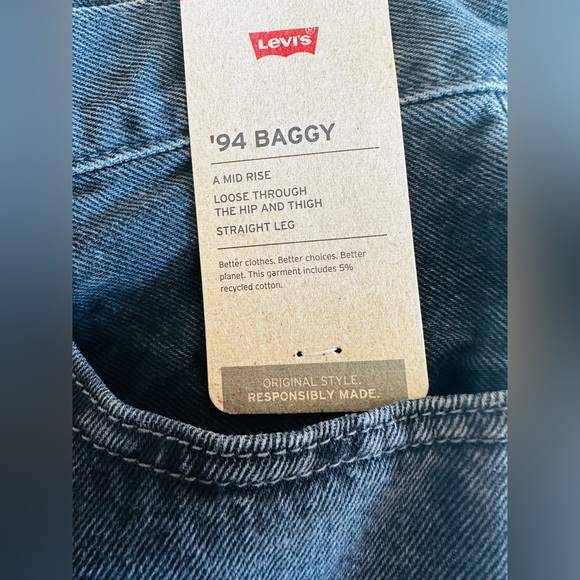 Levi's Women's 94 Baggy Jeans Black Size 27 x 31 - Picture 9 of 11